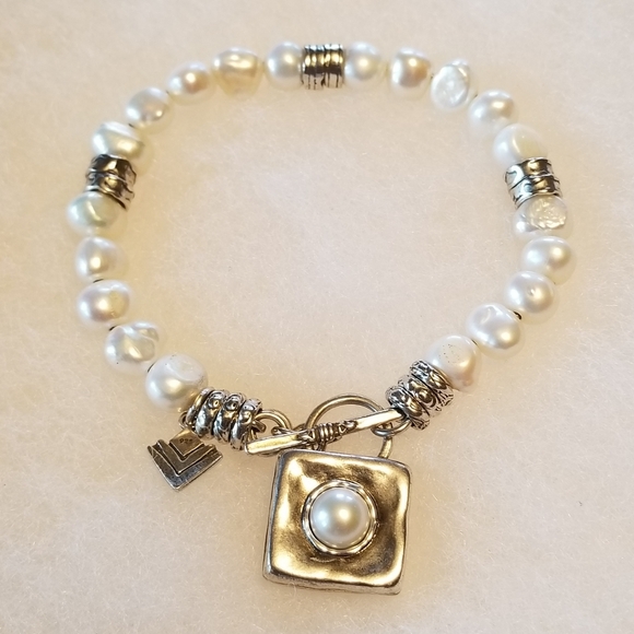 Silpada Sterling Silver & Pearl Bracelet - Picture 7 of 11